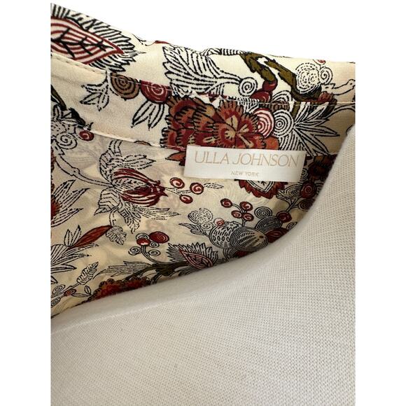 Ulla Johnson SIMONA SILK LONG SLEEVE MINI DRESS US 6 - Picture 15 of 15